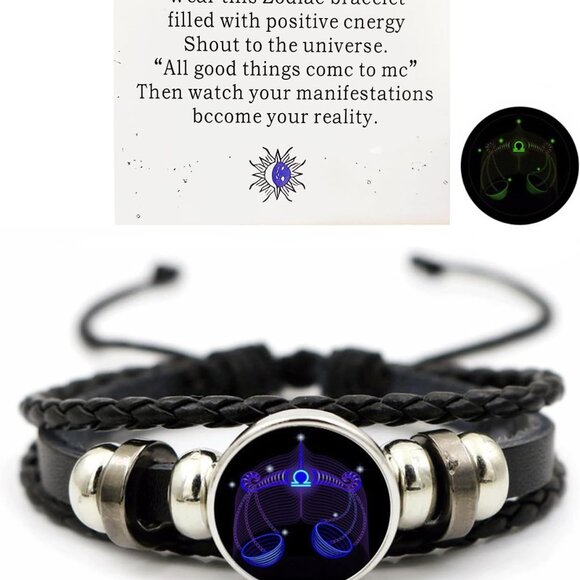 Jewelry - Zodiac Signs Spirit Bracelet Zodiac Bracelet for Women Men Adjustable 12 Constel